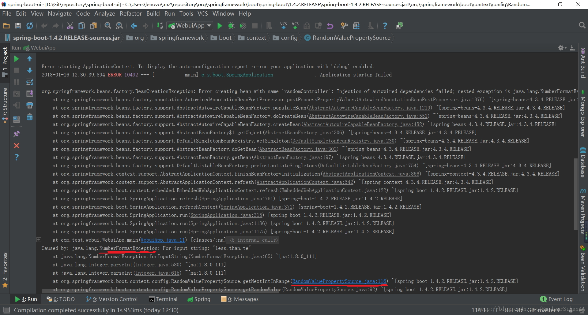 NumberFormatException